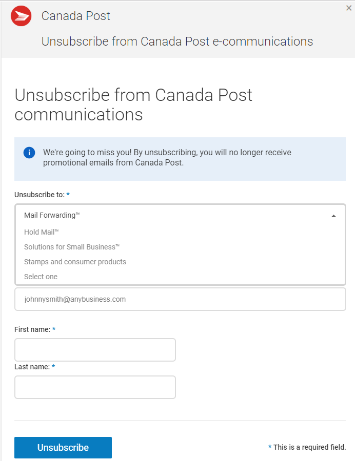 canada post mail forward temporary